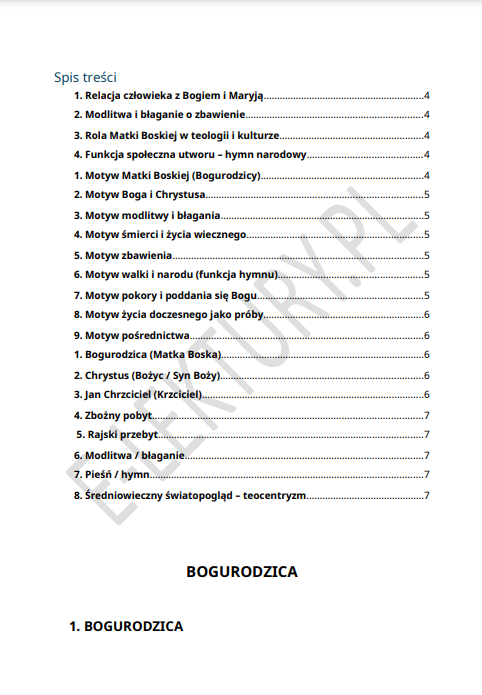 Podgląd Bogurodzica